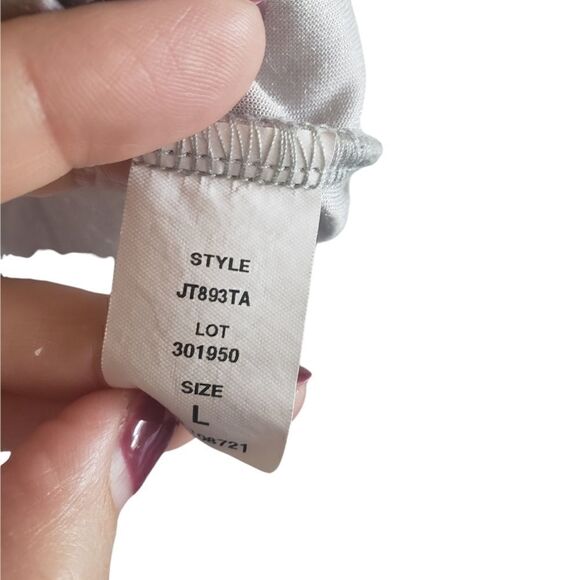 Antistar Silver Velvet Crop Top - Picture 3 of 5